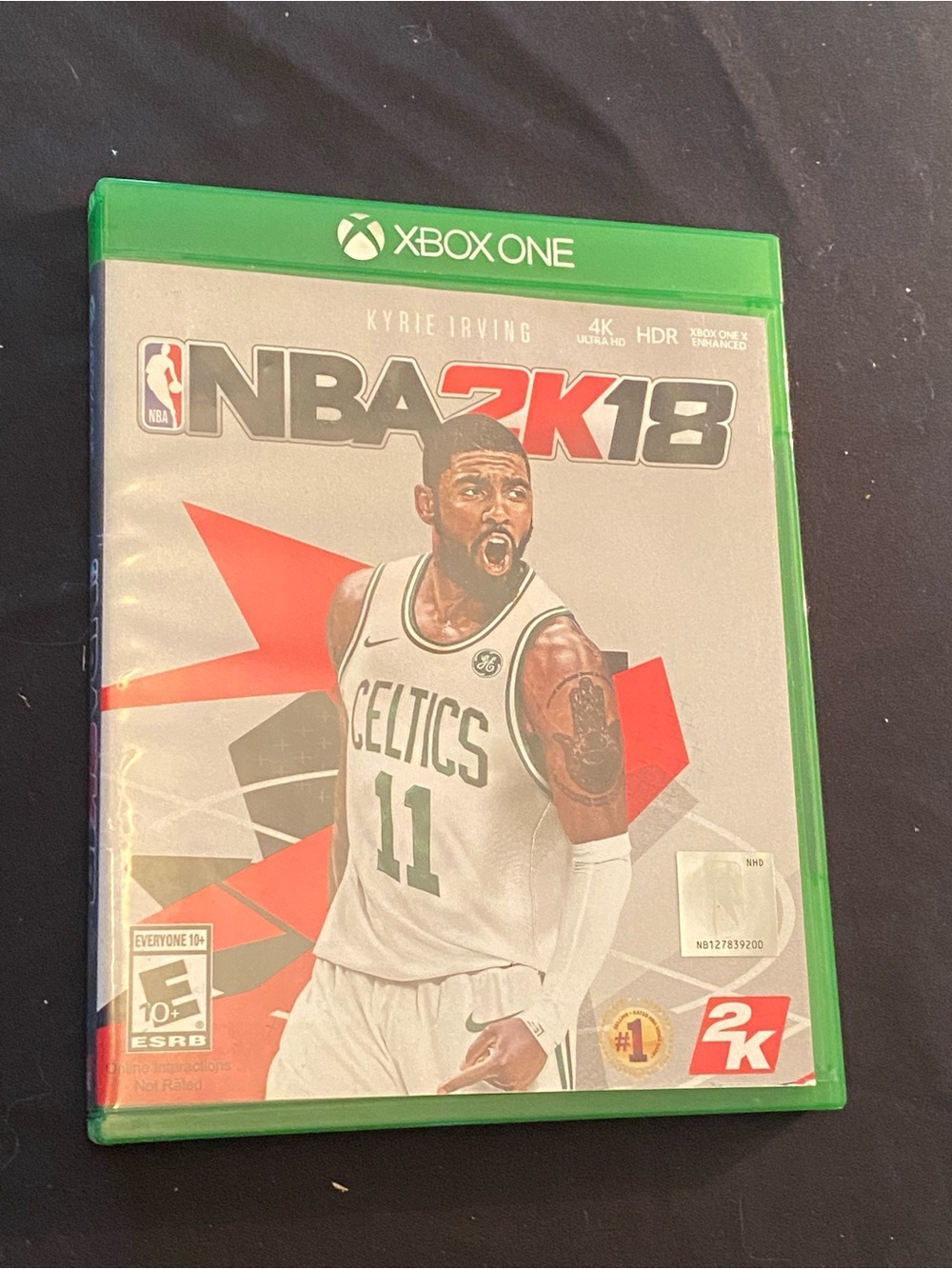 Xbox One NBA 2K18 Game - Green Case with Kyrie Irving Cover